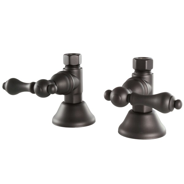 Straight Stop Shut Off Valve, Oil Rubbed Bronze